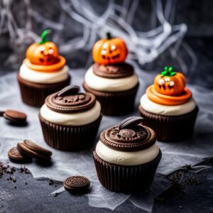 Spinnen-Oreo-Cupcakes – passend zu Halloween