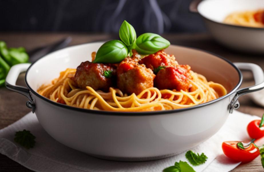 One Pot Pasta mit Hackfleischbällchen